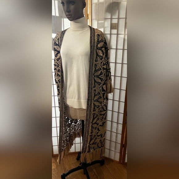 Oscar de la Renta 2020 Open Front Raffia Cardigan - Picture 5 of 13